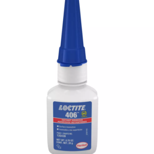 LOCTITE® 406™ Cyanoacrylate (Ethyl cyanoacrylate)-Bonding plastics and rubbers, designed for very fast fixturing of elastomeric materials