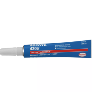 LOCTITE® 4206™ – Elastomer-Toughened Cyanoacrylate Adhesive – Bonding metals, rubbers, plastics; heat and humidity-resistant applications