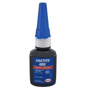 LOCTITE® 480™ – Rubber-Toughened Cyanoacrylate Adhesive – Bonding metals, plastics, rubbers, shock-resistant applications