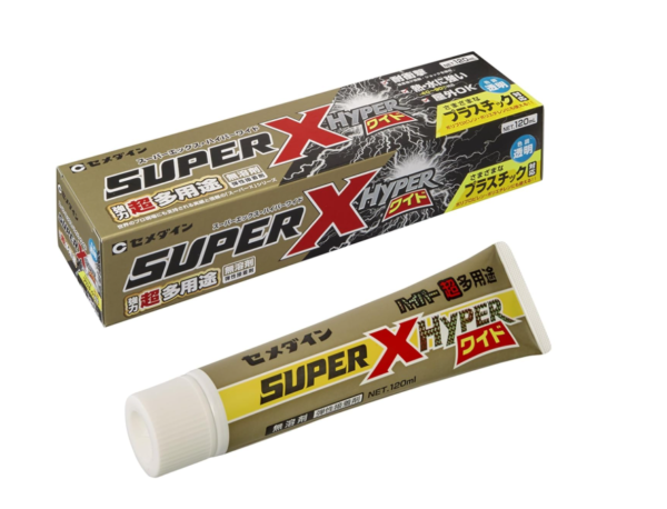 Cemedine Super X Hyper Wide AX-177 is a versatile adhesive suitable for bonding materials