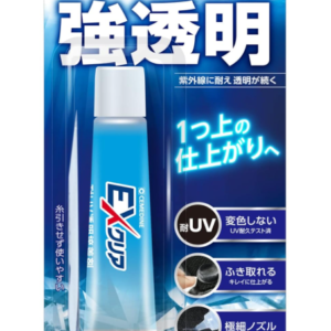 Cemedine EX Clear Adhesive, Strong Transparent, 0.7 fl oz (19 ml), UV Resistant, Lasting Transparency CA-120 - Adhesive - General Use