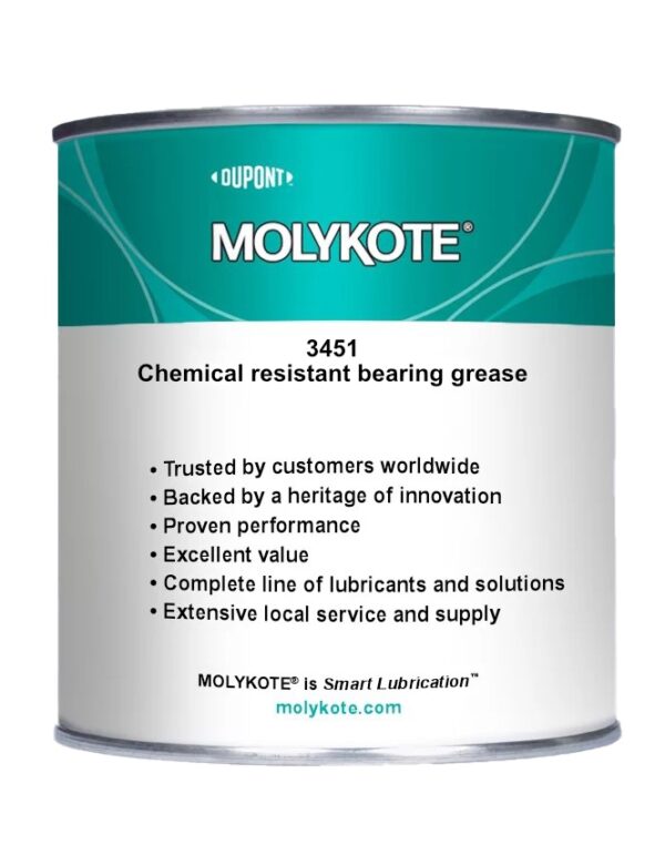 MOLYKOTE® 3451 & 3452 Chemical Resistant Lubricants - Grease - Fluorosilicone-based lubricants