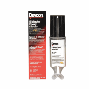 Devcon 5 Minute Epoxy – rapid-curing adhesive/encapsulant for metals, electronics, glass, ceramics, wood, and composites