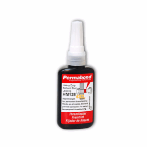 PERMABOND® HM128 – High-strength anaerobic threadlocker preventing vibration loosening for bolts, studs, and machinery assemblies