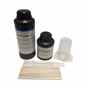 Araldite® 2020 transparent epoxy adhesive ensures high-strength bonding of glass, ceramics, and plastics, with optical clarity for laminates.