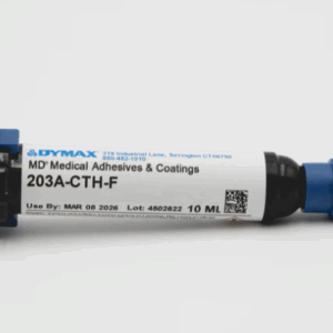 Dymax MD® 203A-CTH-F adhesive for catheter and guidewire bonding with secondary heat cure capability
