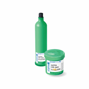 MacDermid Alpha CVP-390V solder paste – high-reliability no-clean solution for fine-pitch SMT applications demanding excellent electrochemical stability, wide process latitude, and robust print consistency.