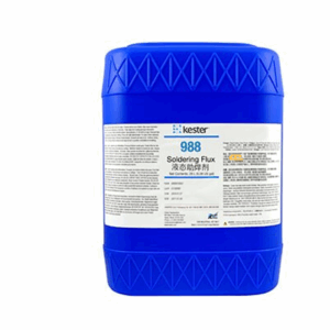 Kester 988 liquid flux – high-performance no-clean formulation designed for wave and selective soldering, ensuring rapid wetting, reliable hole-fill, and exceptionally low, non-corrosive residues to guarantee durable solder joints on advanced PCB assemblies.