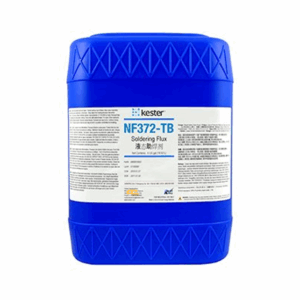 Kester NF372-TB liquid flux – advanced no-clean formulation optimized for selective and wave soldering, providing superior wetting, high through-hole penetration, and exceptionally low, non-corrosive residues to ensure reliable solder joints on complex PCB assemblies.