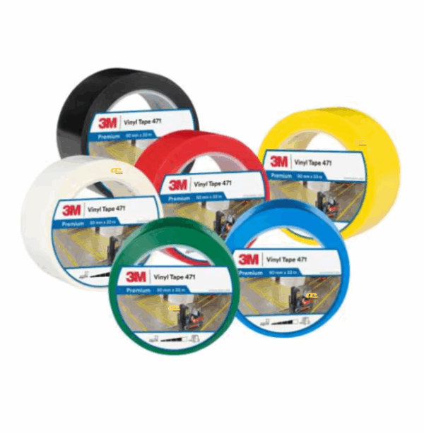 3M™ Vinyl Tape 471 - Vinyl tape - lane marking, safety marking, masking, surface protection, bundling, decorating