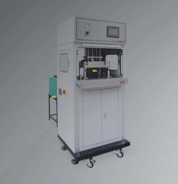 BETA 800H – Single-station low pressure molding for PCB and electronics encapsulation with external melt tank