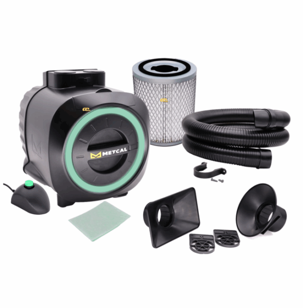 BVX-250-KIT Portable dual-station fume extraction system for soldering fumes, smoke, dust, and vapors
