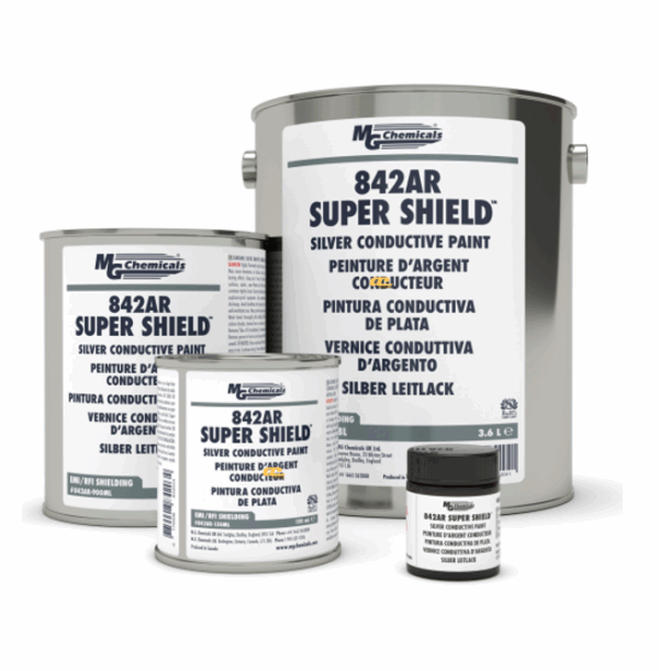MG Chemicals 842AR Super Shield™ Silver Conductive Paint - Conductive Coating - EMI/RFI Shielding for Electronics Enclosures