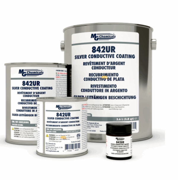 MG Chemicals 842UR Liquid Silver Coating - Conductive Coating - EMI Shielding for Semiconductor and Electronics Packages
