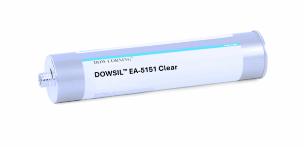 DOWSIL™ EA-5151 QiC Assembly Adhesive Clear for automotive electronics, sensors, displays, battery packs, and gasketing.