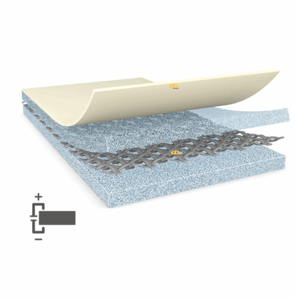 tesa® 60251 - Double sided conductive woven tape - EMC grounding, electrostatic discharge applications