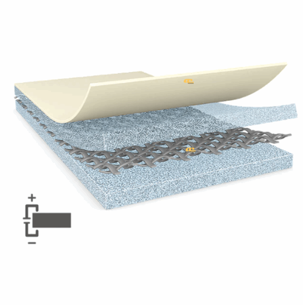 tesa® 60256 - Double-sided conductive woven tape - EMC grounding, electrostatic discharge applications, harsh environments