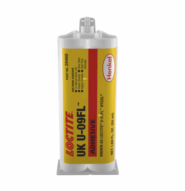 LOCTITE® UK U-09FL – Polyurethane Adhesive – Clear Flexible Bonding for Plastics, Glass, and Metal Assemblies