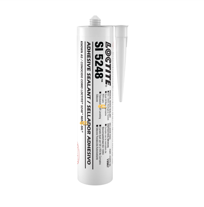 LOCTITE® SI 5248™ - UV Curable Alkoxy Silicone Sealant - Gasketing, Sealing, Load Bearing, Shock Absorbing